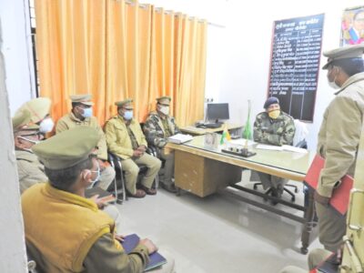 पीलीभीत : पुलिस अधीक्षक महोदय द्वारा थाना माधोटांडा पर किया गया अर्दली रूम