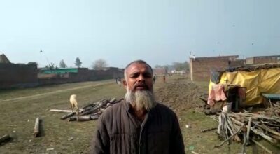 बरेली - लेखपाल और कानूनगो की गलत नीतियों का स्थानीय लोगों ने किया विरोध ।
