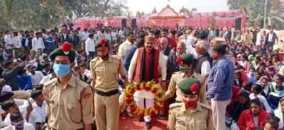 जौनपुर: विधायक रमेश चंद्र मिश्रा के द्वारा शहीद स्मारक स्थल धनियामऊ‘’ में चौरीचौरा शताब्दी महोत्सव