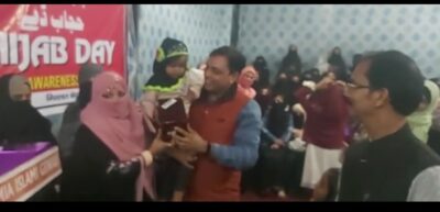 बरेली-वेलेंटाइन डे पर मुस्लिम समुदाय ने मनाया हिजाब डे,शादी समारोह में जाएं,नकाव लगाकर