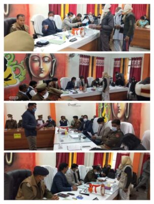 जालौन:- जिलाधिकारी डा0 मन्नान अख्तर की अध्यक्षता में तहसील जालौन के तहसील सभागार में सम्पूर्ण समाधान दिवस का आयोजन सम्पन्न हुआ