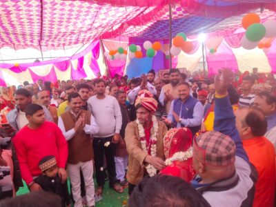 जालौन:मुख्यमंत्री सामूहिक विवाह सम्मेलन में 101 कन्याओं के हाथ हुए पीले
