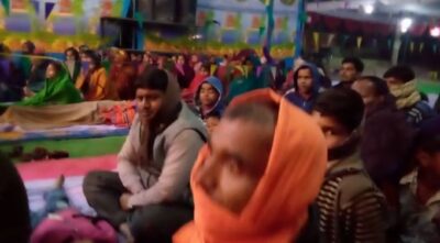 बाराबंकी : राम कथा को सुनने के लिए उमड़ा जनसैलाब