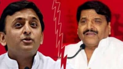 इस बार होली में साथ नहीं दिखे चाचा-भतीजे, अखिलेश और शिवपाल ने अलग-अलग मंच पर मनाई होली,