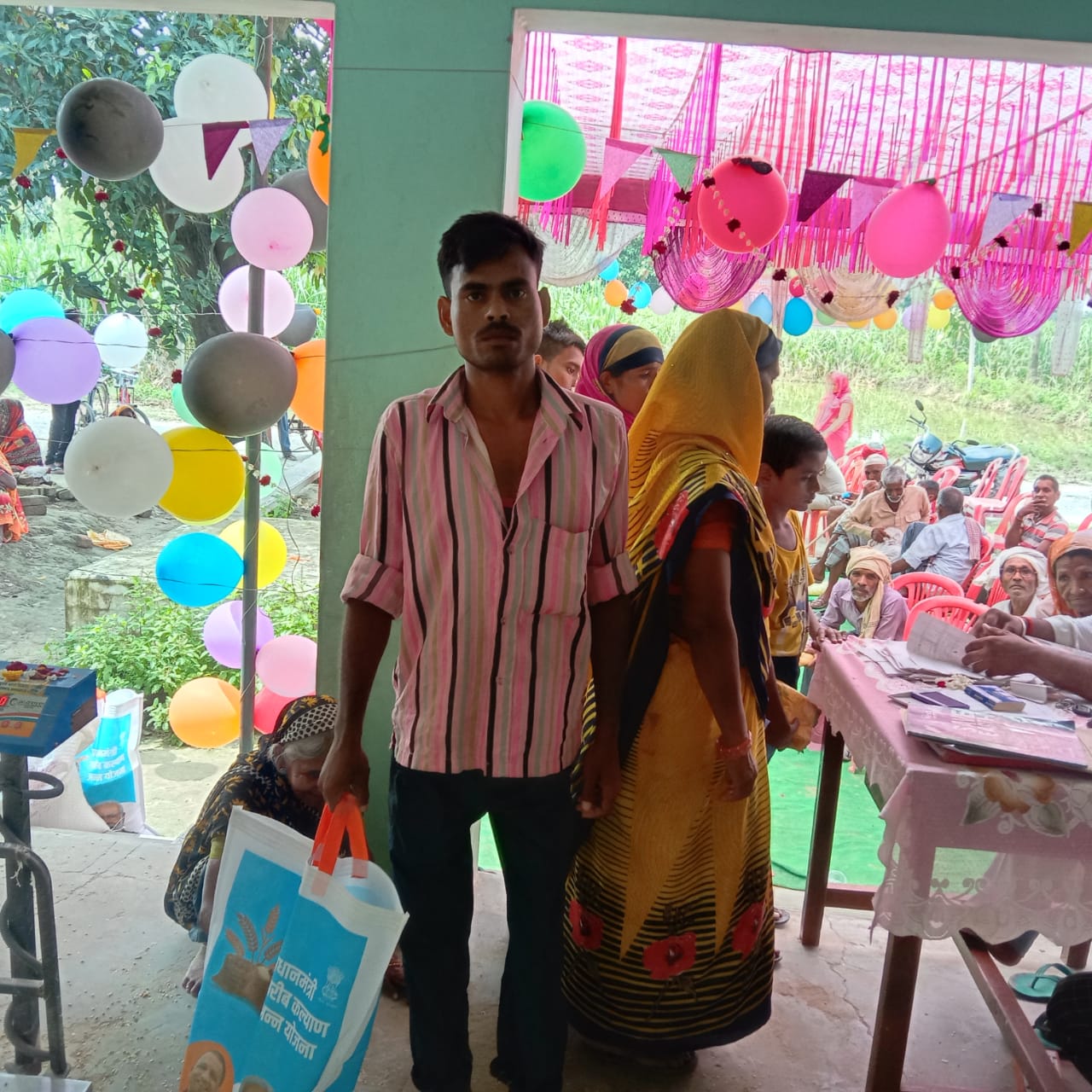 बहराइच :  ग्राम सभा निधिनगर ब्लॉक मे रुपईडीह जिला गोंडा में अन्न महोत्सव मनाया गया