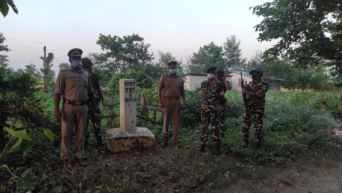पीलीभीत: माधोटांडा पुलिस व एसएसबी वटालियन द्वारा सीमावर्ती क्षेत्र का लिया गया जायजा