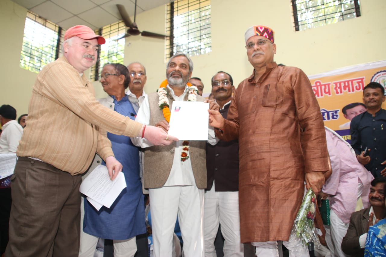 रायपुर-:मुख्यमंत्री भूपेश बघेल की उपस्थति में,छत्तीसगढ़ मनवा कुर्मी क्षत्रिय समाज का शपथ ग्रहण समारोह संपन्न;