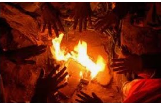 बरेली-सिरौली नगरपंचायत में नाममात्र के अलाव लगा कि जा रही खानापूर्ति