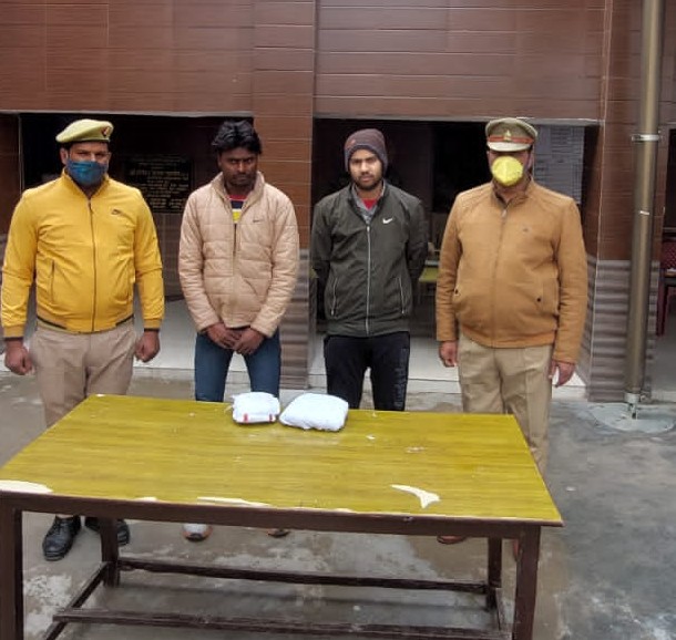 बरेली- शीशगढ़ पुलिस ने दो युवक गांजा सहित किये गिरफ्तार