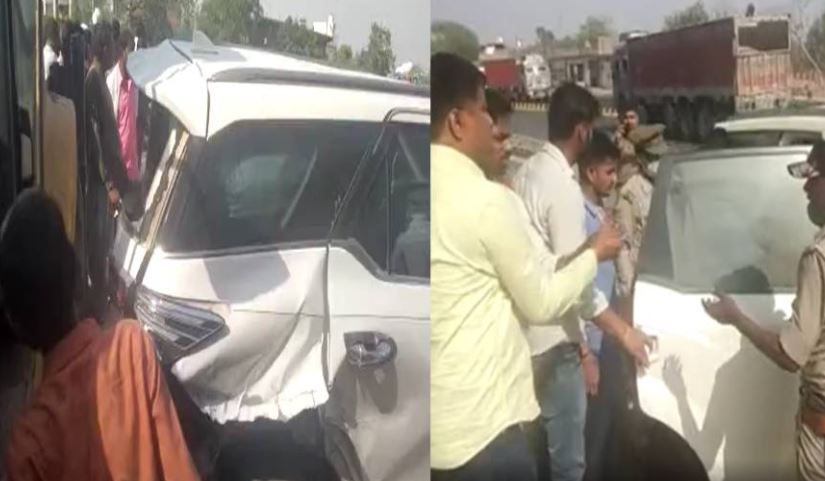 डिप्टी सीएम केशव प्रसाद मौर्य के बेटे का हुआ एक्सीडेंट
