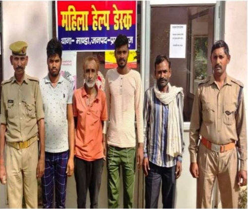 प्रयागराज- थाना मांडा पुलिस द्वारा शांति भंग के अंदेशे मे 04 अभियुक्त गिरफ्तार