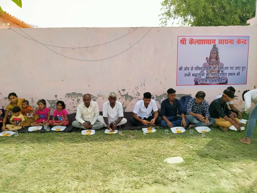 बदायूं: श्री भागीरथी कैलाशघाम कछला गंगा घाट साधना केंद्र पर मनाया गया दशहरा!