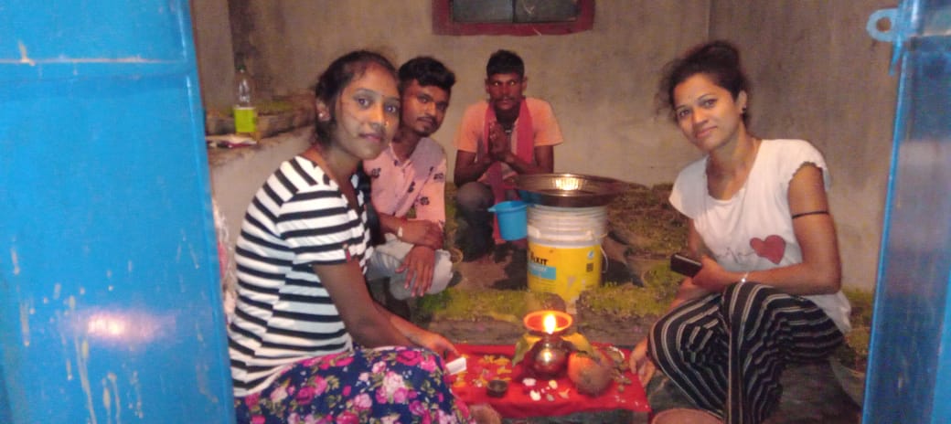 रायपुर:- माँ सत्ती दाई सेवा समिती द्वारा भोजली स्थापना&nbsp;