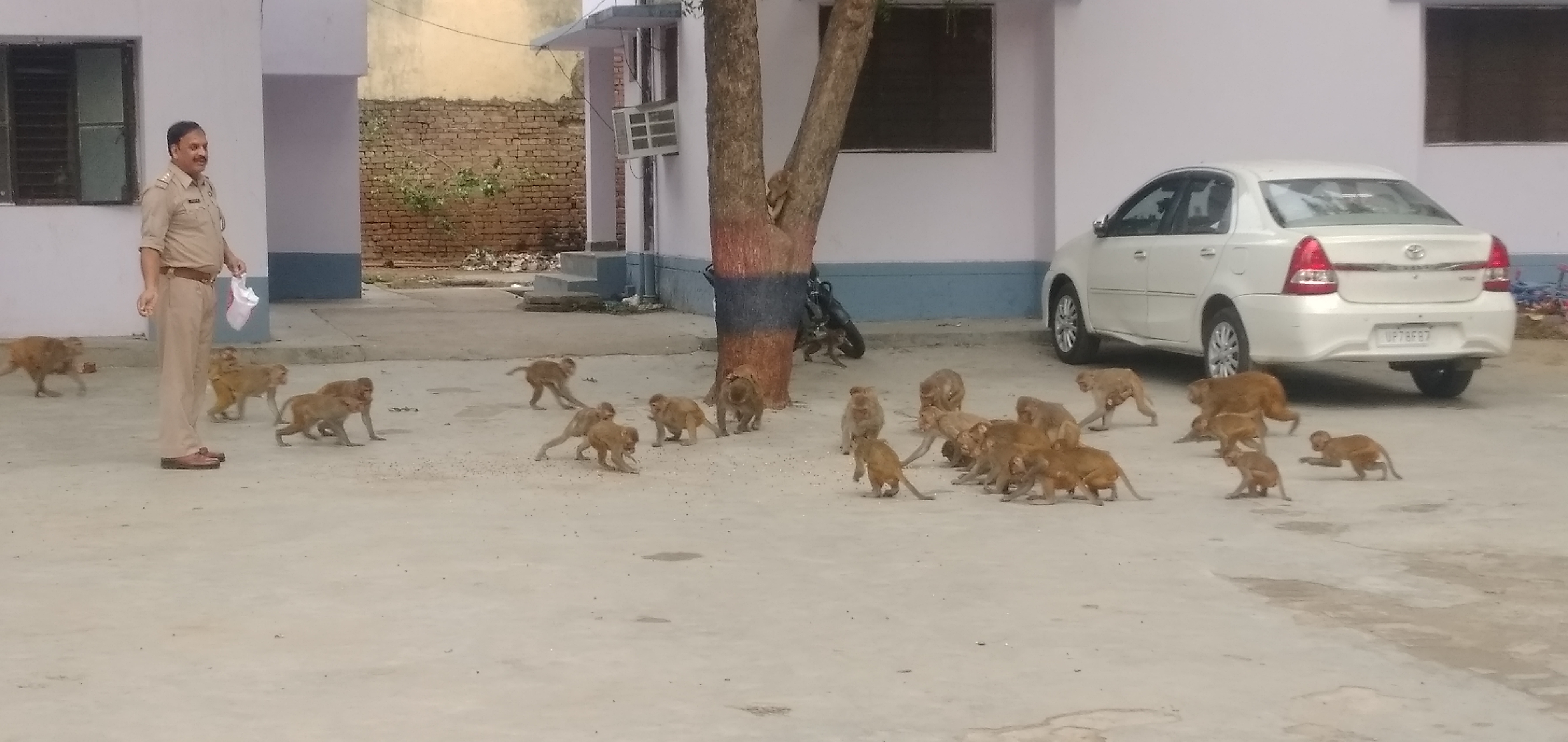फर्रूखाबाद: मऊदरवाजा पुलिस बनी मानवता की मिसाल ।