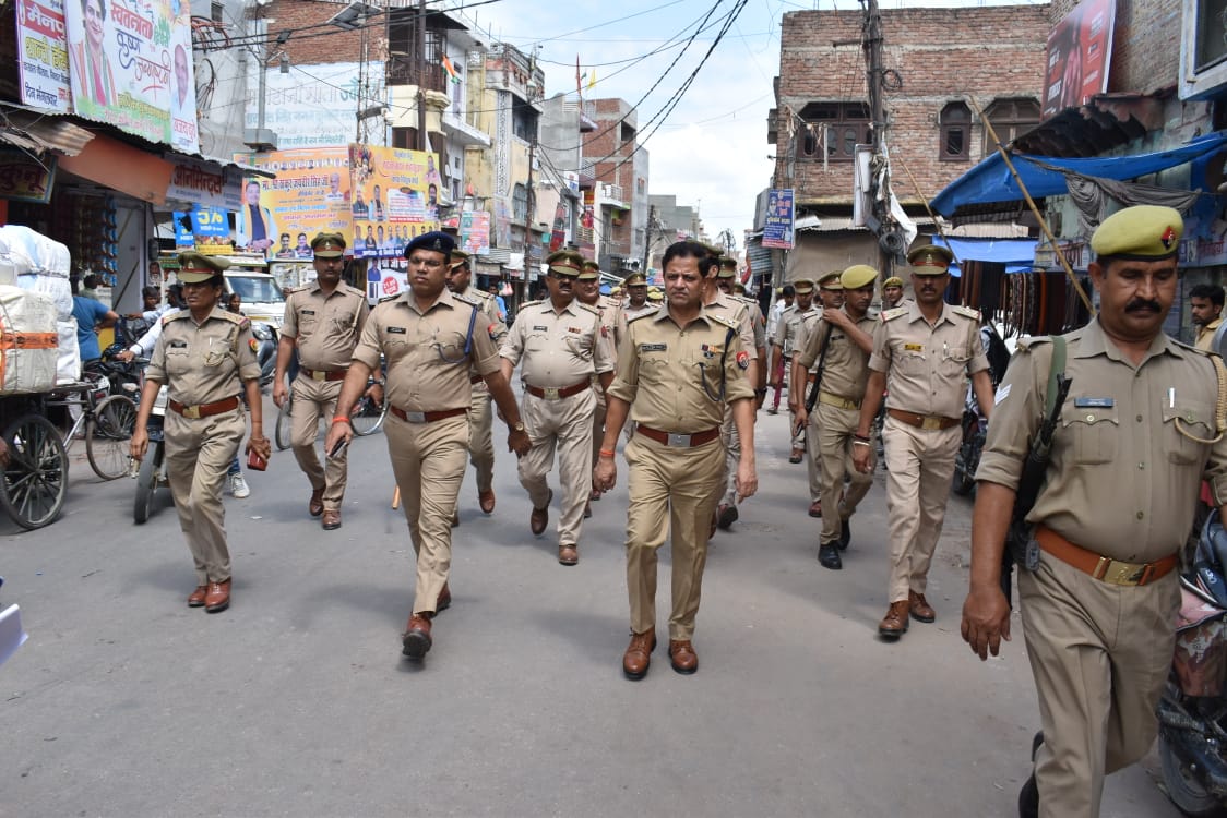 मैनपुरी: ज्ञानवापी फैसले पर जिले में पुलिस हाई अलर्ट  मोड में
