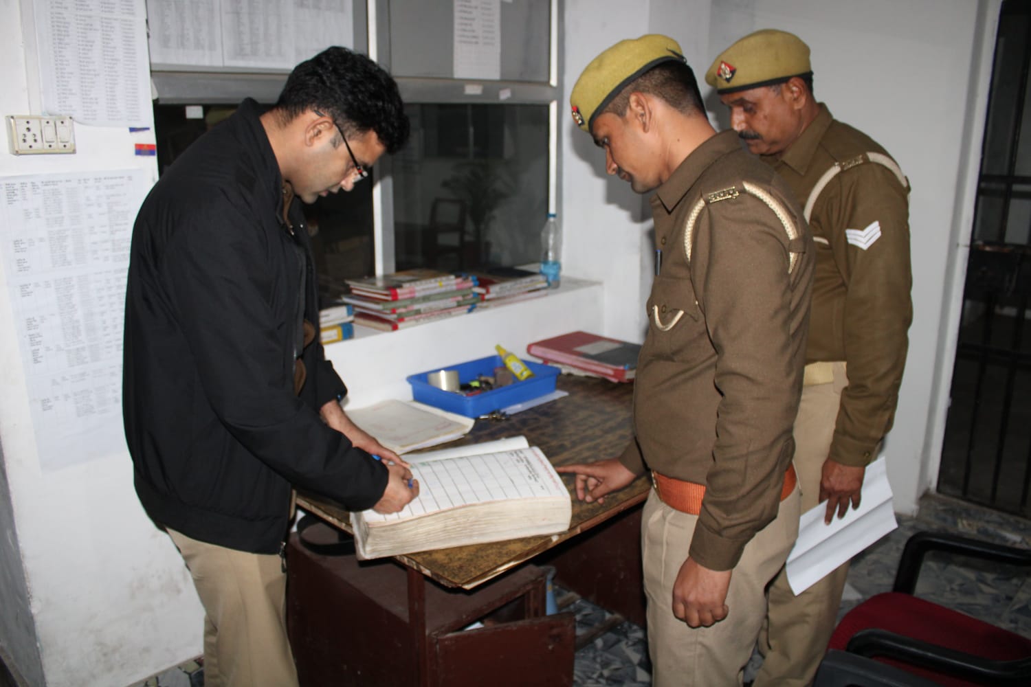 पीलीभीत:पुलिस अधीक्षक थाना बरखेड़ा का किया गया आकस्मिक निरीक्षण।पीलीभीत: