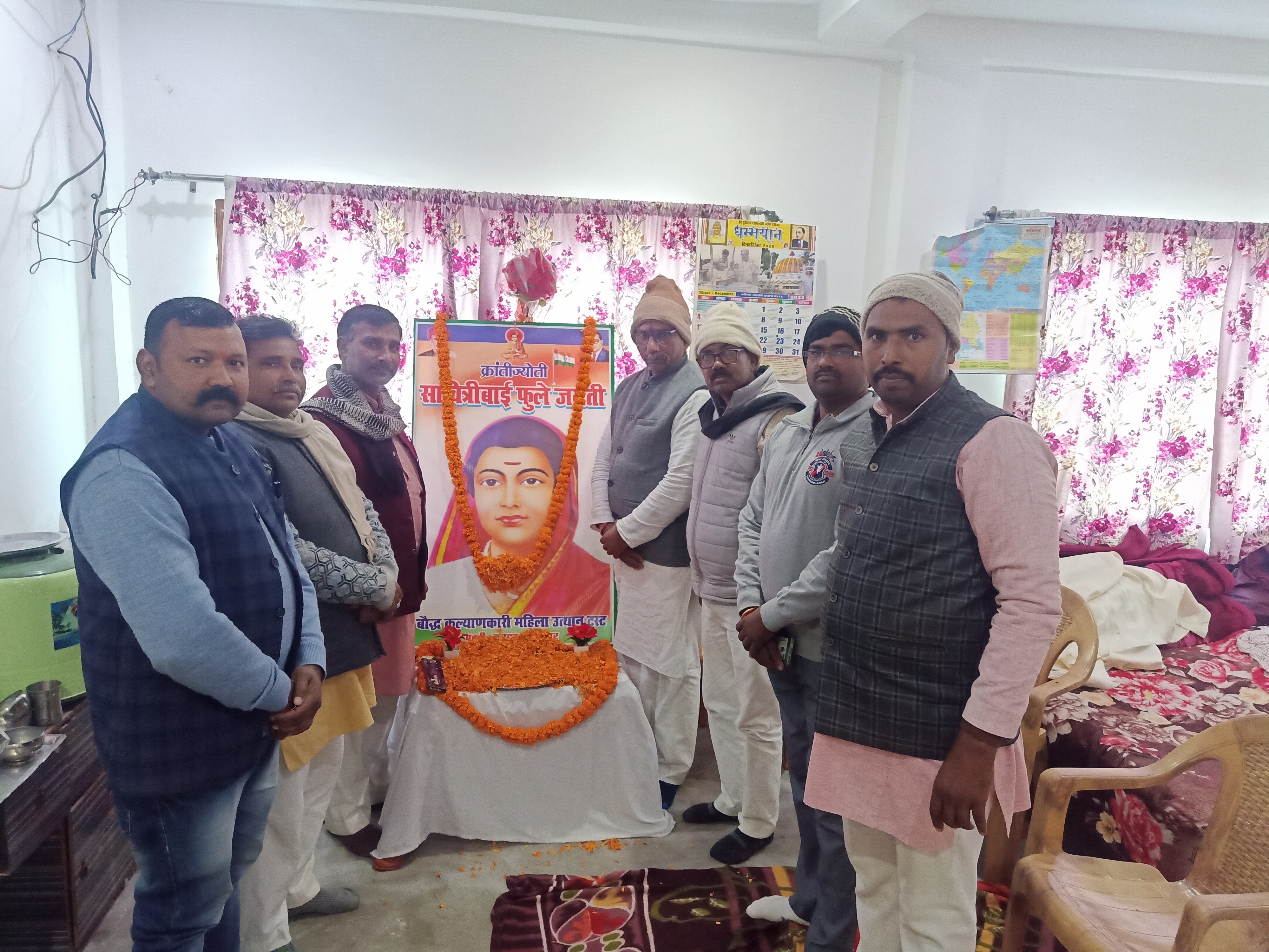 गाज़ीपुर/बरही -बौद्ध कल्याणकारी महिला उत्थान ट्रस्ट की छात्राओं ने मनाई सावित्री बाई फुले की जयंती