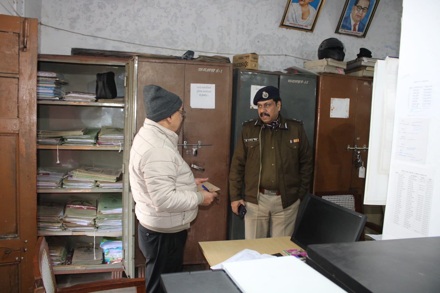 पीलीभीत :पुलिस महानिरीक्षक बरेली परिक्षेत्र, पुलिस ऑफिस का किया गया निरीक्षण