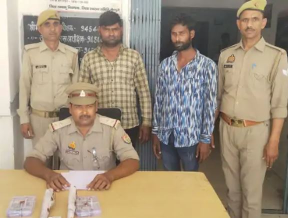 मैनपुरी- पुलिस और बदमाशों के बीच मुठभेड़ दो शातिर चोर गिरफ्तार