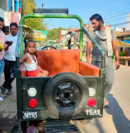 चिनहट के दो भाइयों ने 5 महीने में बनाई मिनी थार, कार- ई-रिक्शा के पार्ट्स किए यूज