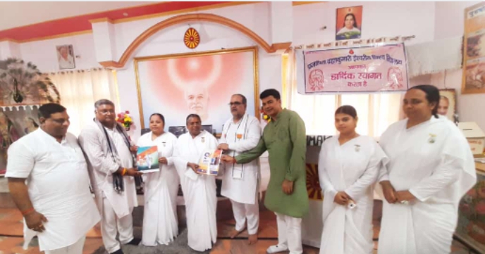 बरेली - ब्रह्माकुमारी संस्था के सिविल लाइन सेंटर पर भाजपा प्रदेश अध्यक्ष भूपेंद्र सिंह का  किया गया स्वागत सम्मान।