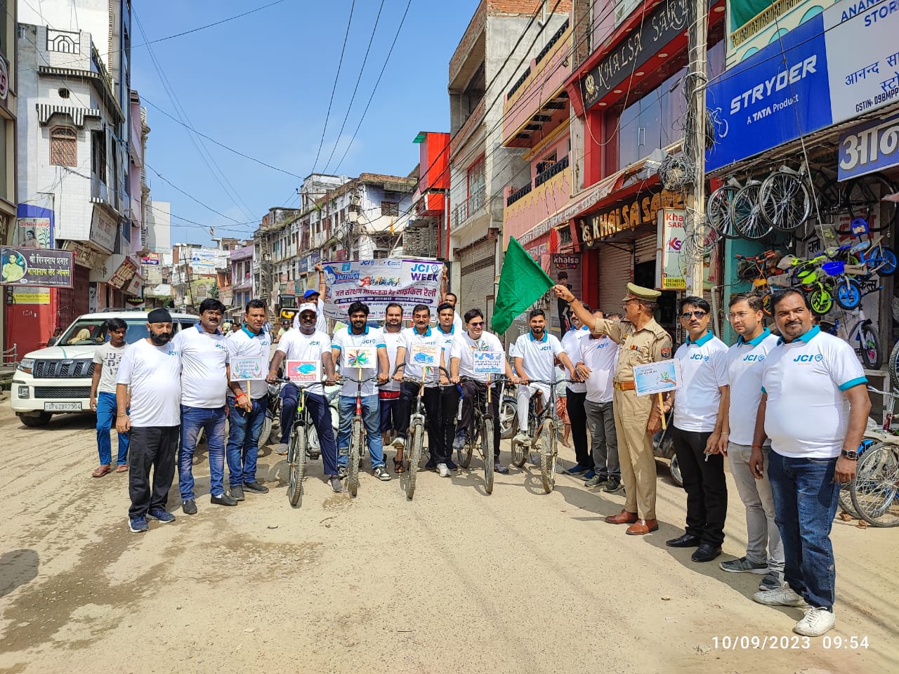 जौनपुर :जेसीआई जौनपुर ने जल संरक्षण जागरूकता हेतु निकाली रैली