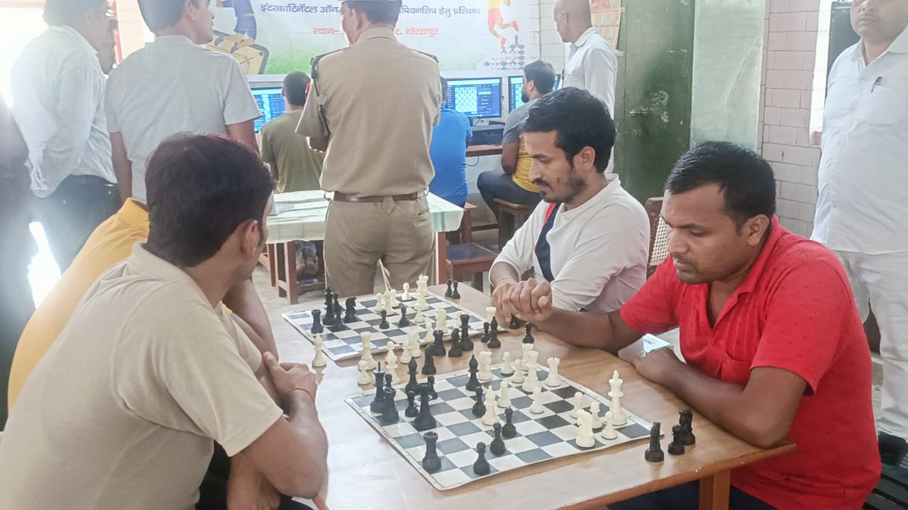 जिला कारागार गोरखपुर में विश्व शतरंज महासंघ एवं इंडियन ऑयल द्वारा ऑल इंडिया प्रतियोगिता मैच का आयोजन हुआ
