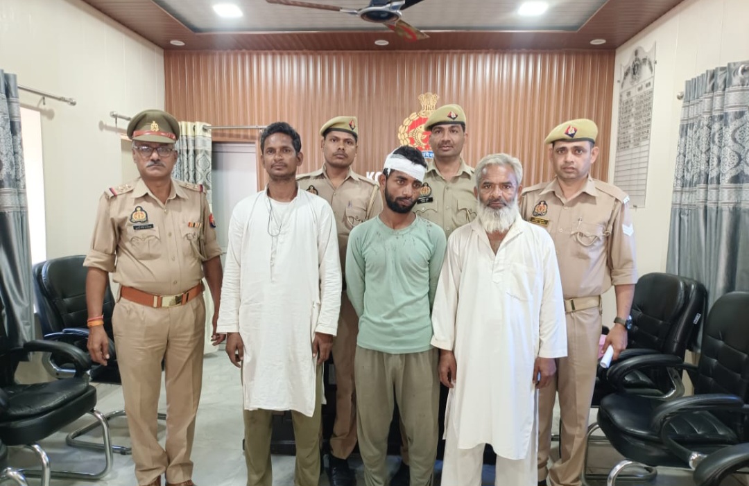 कन्नौज:थाना कोतवाली पुलिस द्वारा मात्र 24 घण्टे के अन्दर मुकदमें में वांछित अभियुक्तों को गिरफ्तार कर भेजा जेल