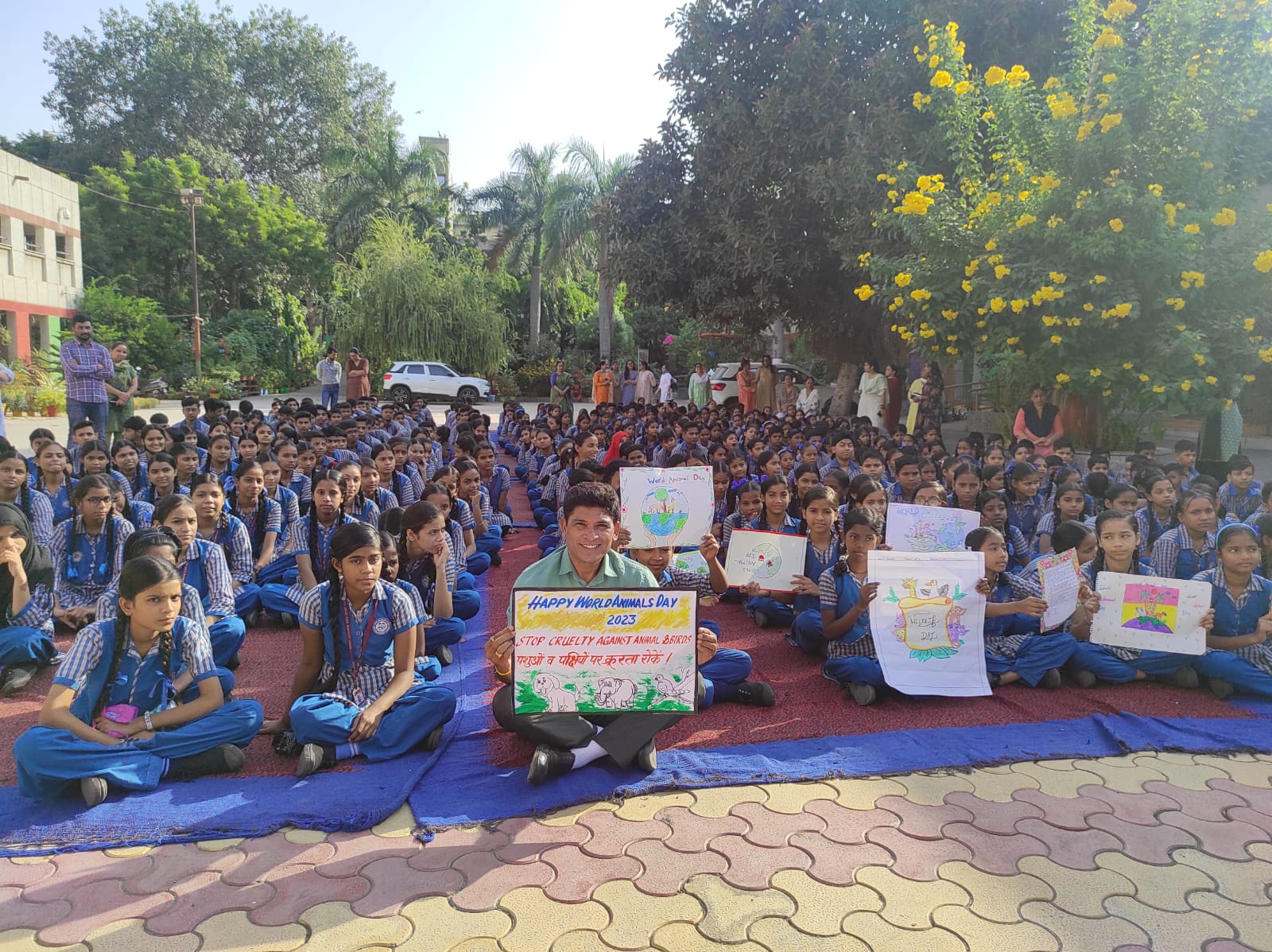 दिल्ली में हर साल की तरह इस साल भी योगेंद्र कुमार मानद पशु कल्याण प्रतिनिधि AWBI एवं हैड वार्डर तिहाड जेल के नेतृत्व में विश्व कल्याण दिवस पखवाड़ा मनाया गया