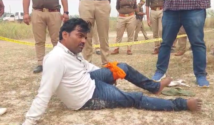 मैनपुरी : दिन दहाड़े पुलिस और बदमाशो के बीच हुई मुठभेड़