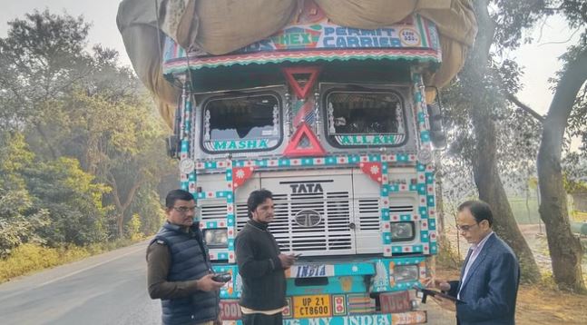 पीलीभीत में एआरटीओ ने वाहन चेकिंग कर वसूला 1.92 लाख का जुर्माना
