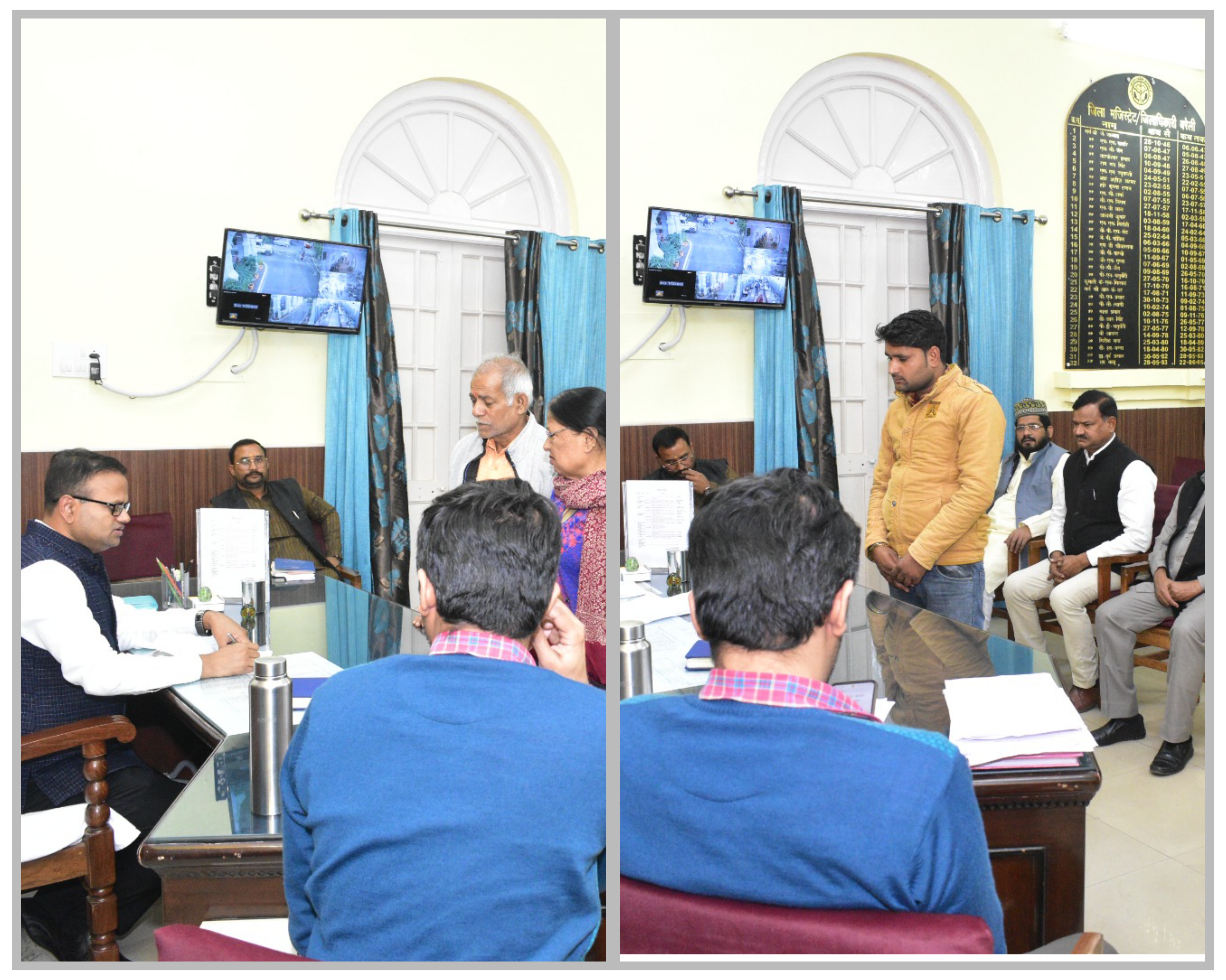 बरेली - जिलाधिकारी ने जनता दर्शन में सुनी जनसमस्याएं जनशिकायतो का गुणवत्तापूर्ण एवं यथाशीघ्र निस्तारण करने के दिये निर्देश।