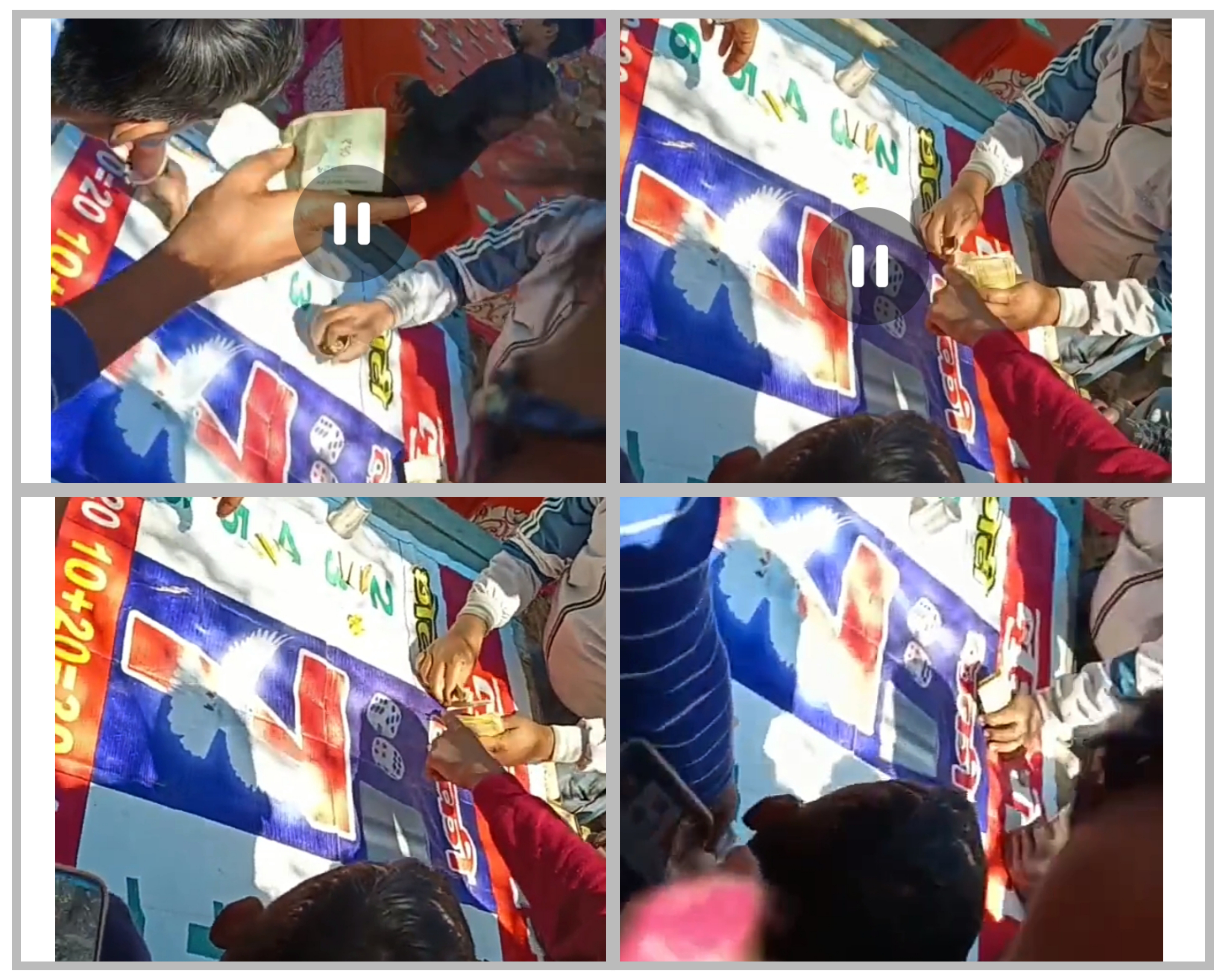 बरेली - गुलड़िया मेले में फिर हुआ सट्टा, वीडियो वायरल।