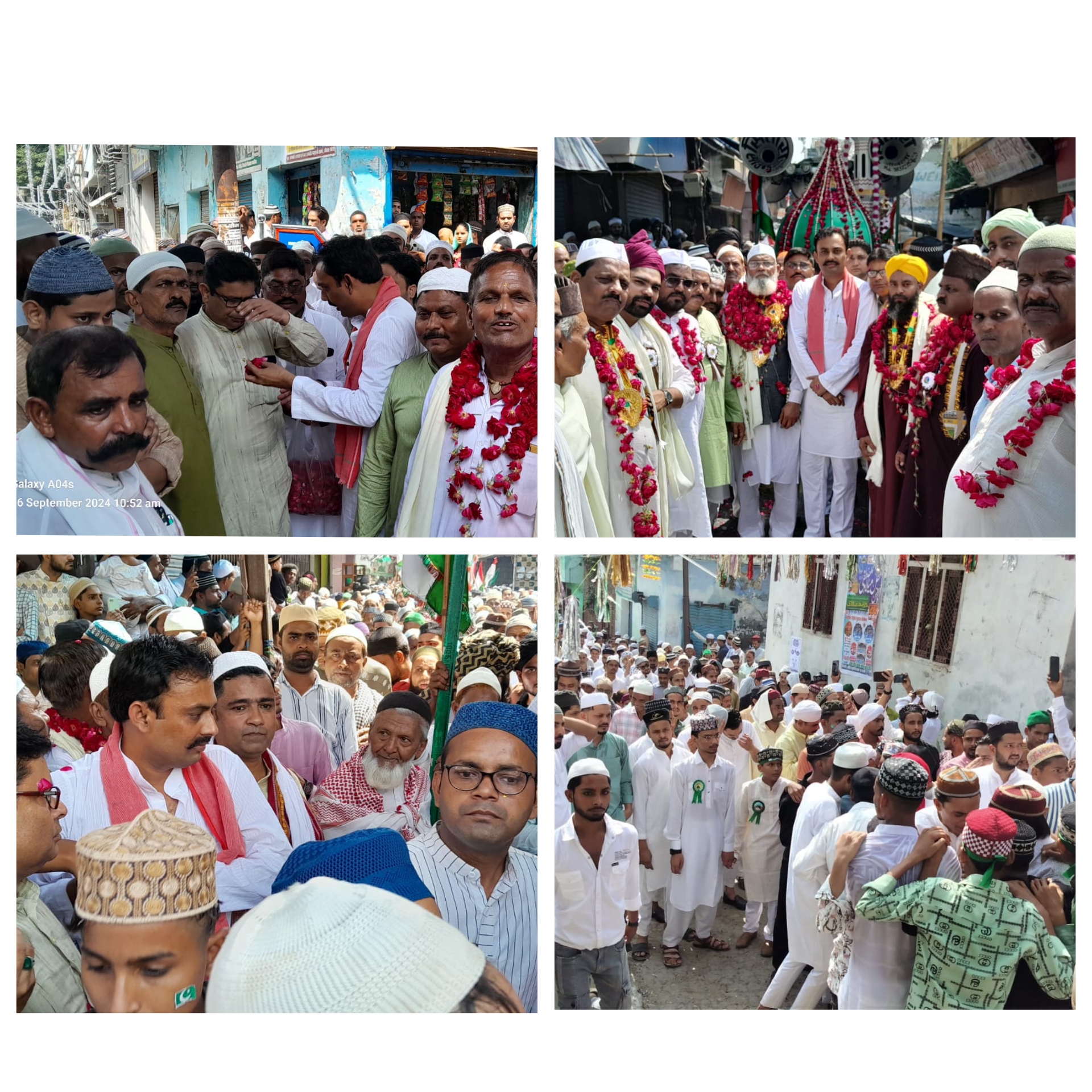 बरेली - आंवला नगर में हजरत मोहम्मद मुस्तफा सल्लल्लाहु अलैहि वसल्लम का यौमे पैदाइश बड़े ही धूमधाम से मनाया गया।