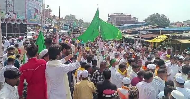 कन्नौज:  शानो शौकत के साथ निकला जुलूसे मुहम्मदी