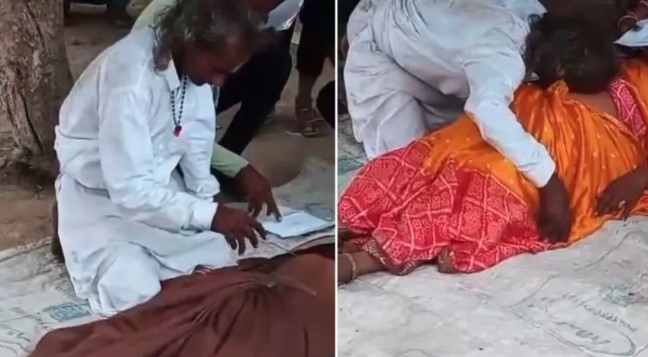 मैनपुरी में पाखंड का खेल! नाभि चूसकर पथरी निकालने का दावा करता ये बाबा