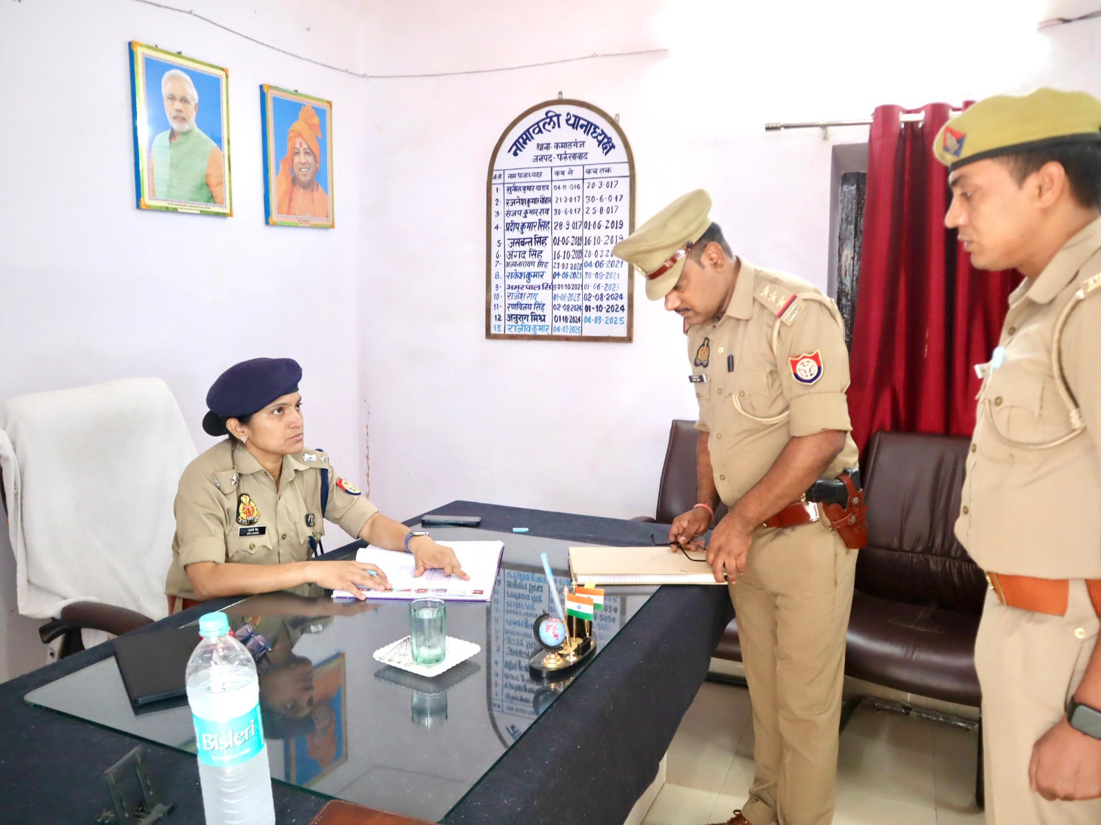 फर्रुखाबाद:पुलिस अधीक्षक आरती सिंह ने थाना कमालगंज का किया औचक निरीक्षण