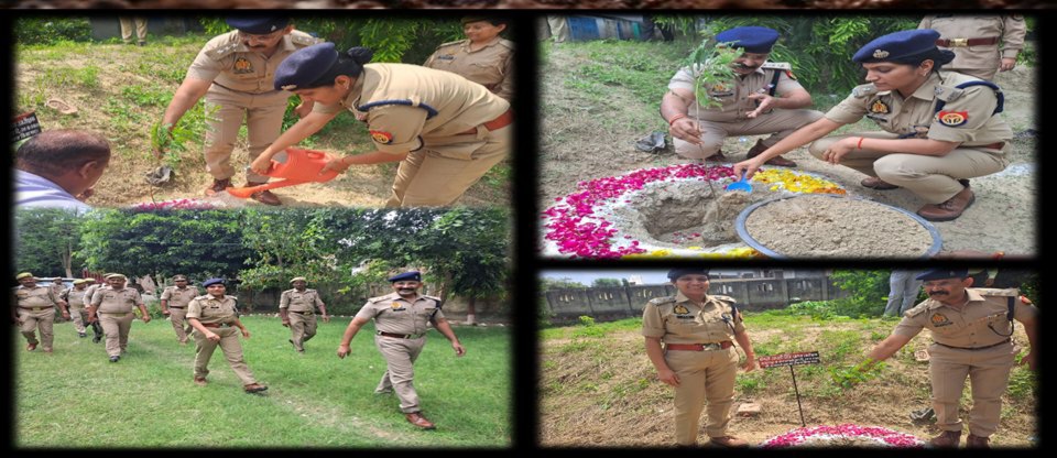 फर्रुखाबाद: फतेहगढ़ पुलिस ने “एक पेड़ मां के नाम” अभियान के तहत किया वृक्षारोपण