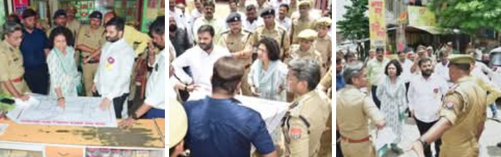 लखीमपुर खीरी : सावन माह के चतुर्थ सोमवार को लगने वाले मेले को देखते हुए आला अधिकारियों ने गोला पहुंचकर लिया जायजा