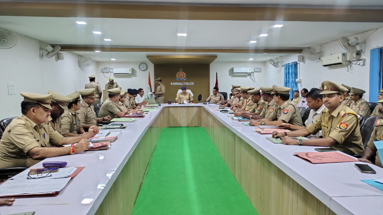 कन्नौज में सैनिक सम्मेलन व अपराध गोष्ठी आयोजित, एसपी ने दिए कड़े निर्देश।