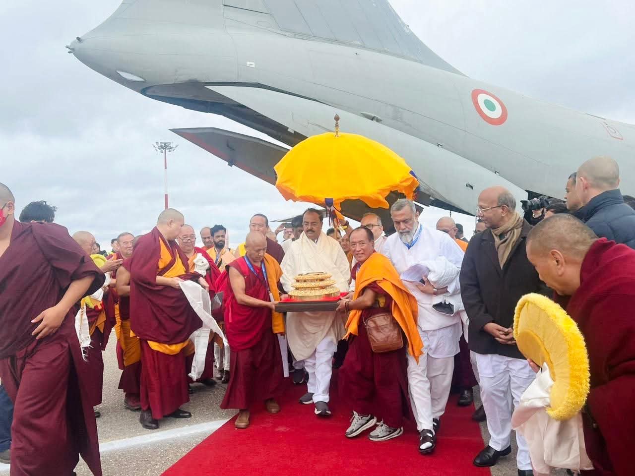 एलीस्ता, काल्मिकिया (रूस) में भगवान बुद्ध के पिपरहवा अवशेषों का भव्य स्वागत
