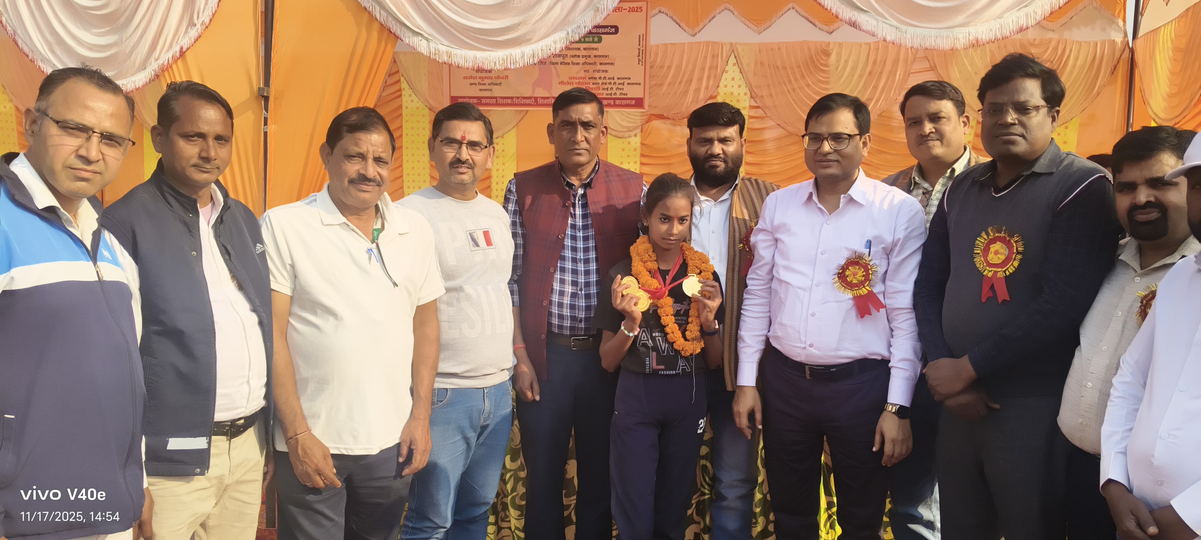 कासगंज:नगला पट्टी में आयोजित हुई कासगंज की ब्लॉक स्तरीय खेलकूद प्रतियोगिताएं