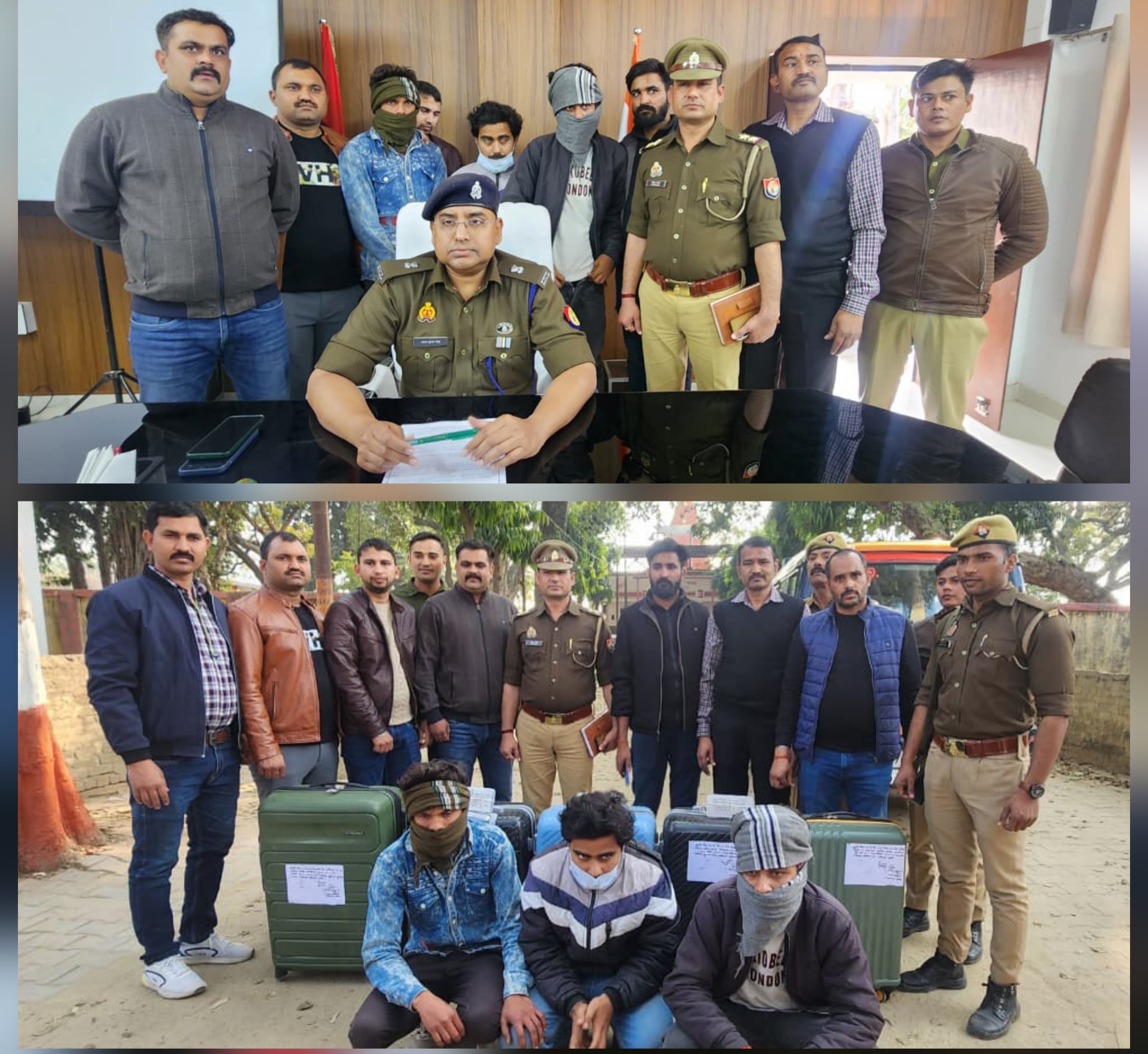 फर्रुखाबाद:कम्पिल पुलिस, एसओजी व सर्विलांस टीम की बड़ी कार्रवाई: 54 किलो नाजायज गांजा के साथ 3 तस्कर गिरफ्तार