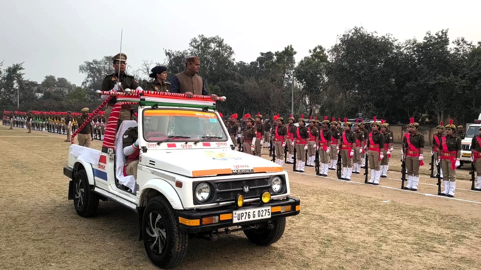 फर्रुखाबाद:गणतंत्र दिवस परेड की तैयारियों का पुलिस अधीक्षक ने किया सूक्ष्म निरीक्षण, अनुशासन और समर्पण की दिखी मिसाल