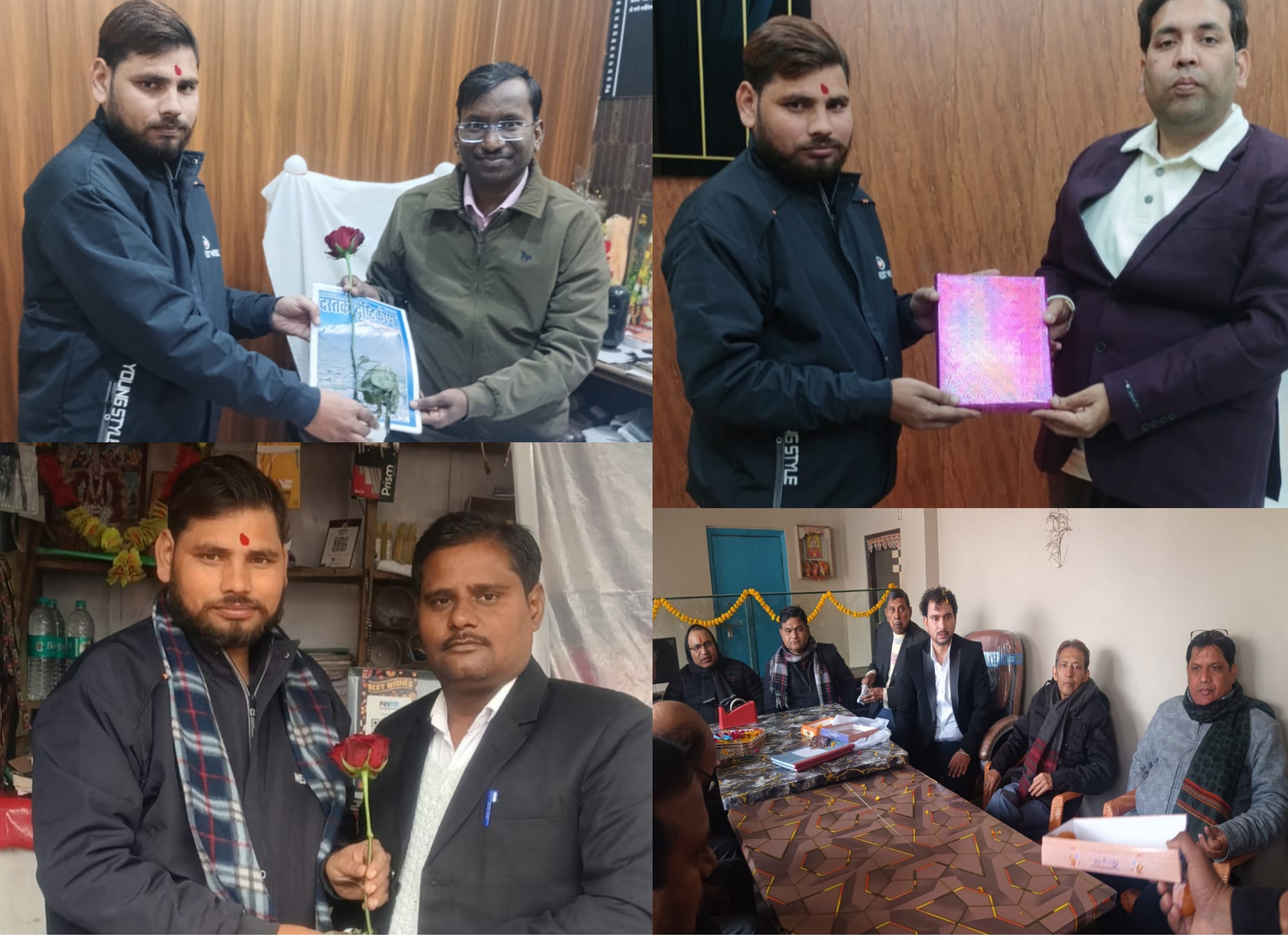 फर्रुखाबाद :नववर्ष पर सदर तहसील में नए चेंबर का उद्घाटन, अधिवक्ताओं ने भूने आलू की पार्टी के साथ मनाया जश्न।