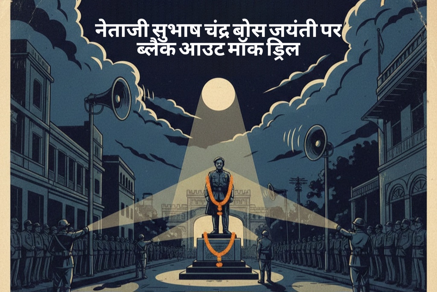 फर्रुखाबाद:नेताजी सुभाष चंद्र बोस जयंती पर फतेहगढ़ में ब्लैक आउट मॉक ड्रिल का आयोजन