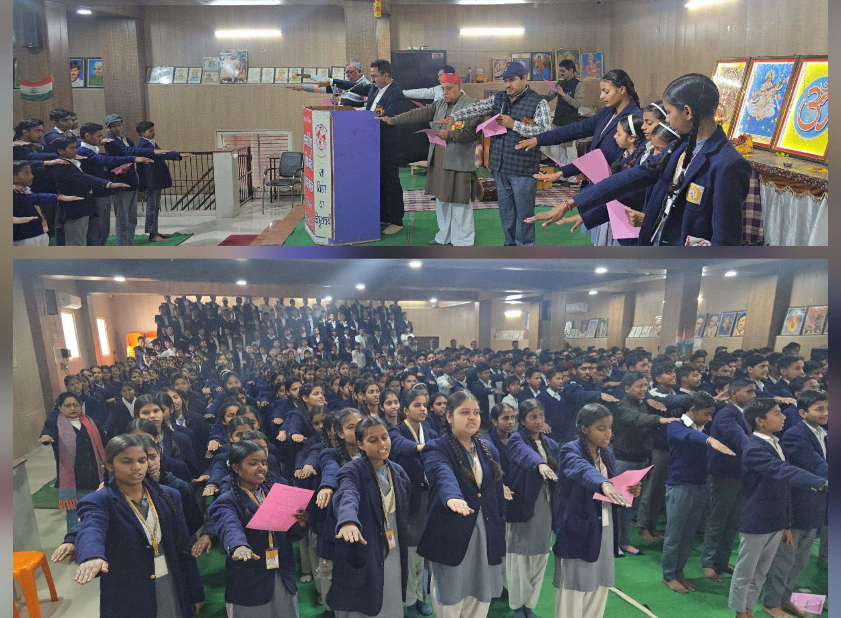 फर्रुखाबाद: सरस्वती विद्या मन्दिर इण्टर कॉलेज, श्यामनगर में छात्र-छात्राओं को दिलाई गई सड़क सुरक्षा शपथ