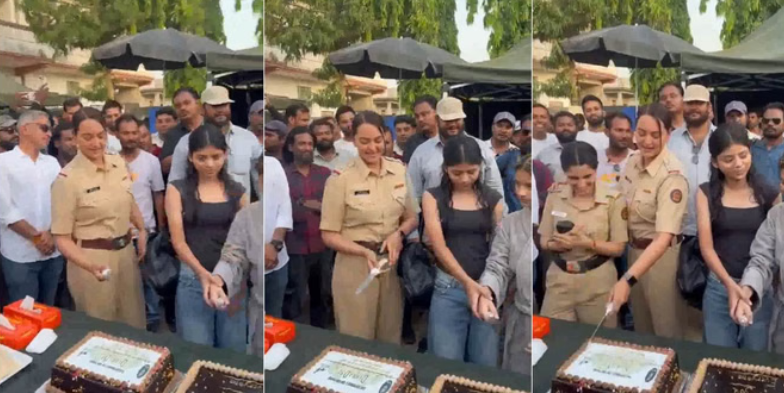 जयपुर में पूरी हुई दहाड़ 2 वेब सीरीज की शूटिंग, सोनाक्षी सिन्हा ने टीम संग मनाया जश्न
