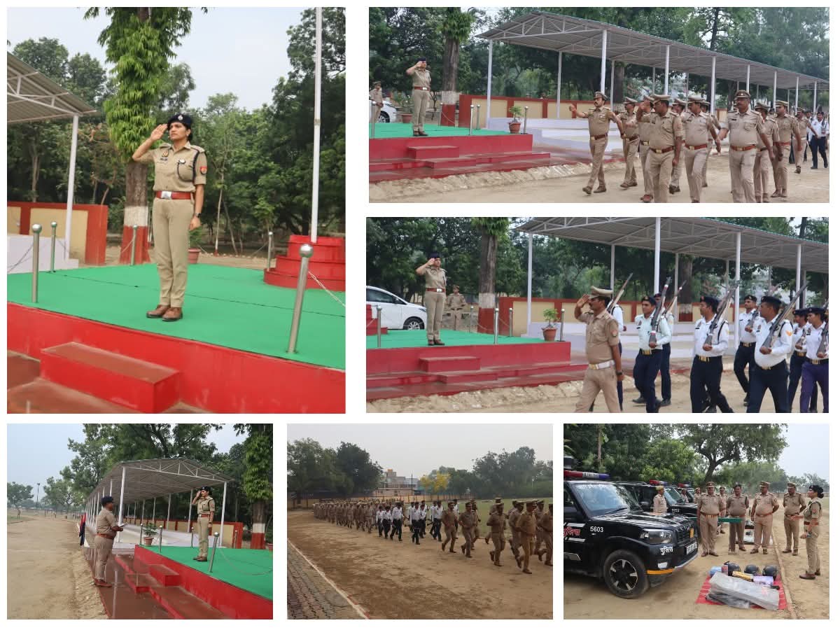 फर्रुखाबाद:एसपी आरती सिंह ने ली साप्ताहिक परेड की सलामी, पुलिस कर्मियों को किया अनुशासन के लिए ब्रीफ