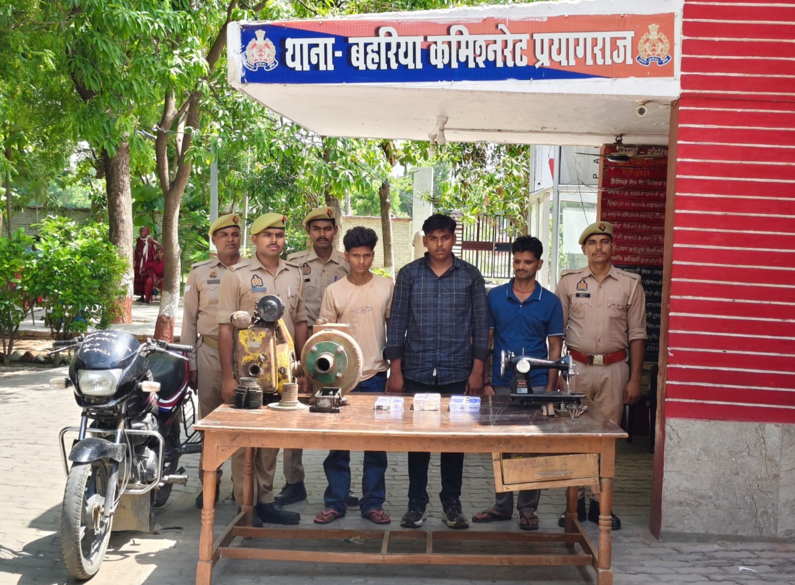 प्रयागराज :थाना बहरिया पुलिस टीम द्वारा 03 वांछित अभियुक्त गिरफ्तार